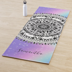  Personalised Beautiful Mandala Rainbow  Yoga Mat