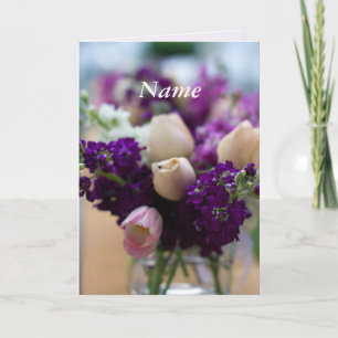 Personalised Beautiful Person Floral Birthday Card