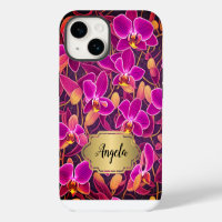 Personalised Beautiful Purple Pink Orchid Design