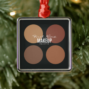 Personalised Beauty Makeup Palette Metal Ornament