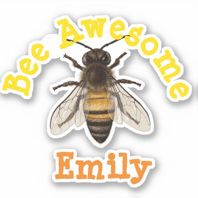 Personalised Bee Awesome (Front)