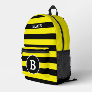 Personalised Bee Pattern Print Cut Sew Backpack