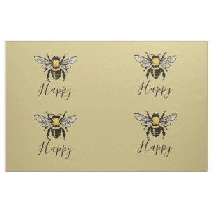 Personalised Bee Print Fabric