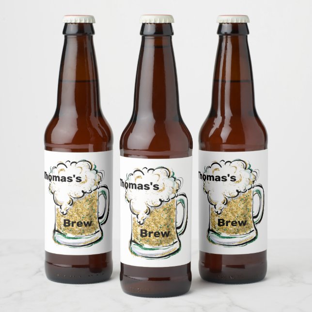 Personalised Beer Bottle Label (Bottles)