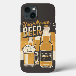 Personalised Beer Bottle Sudsy Mug Brewing Bar  iPhone 13 Case
