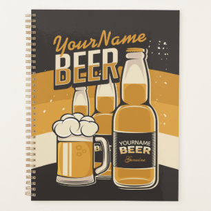Personalised Beer Bottle Sudsy Mug Brewing Bar Planner