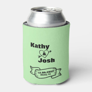 Personalised Beer Can Cooler favours wedding 