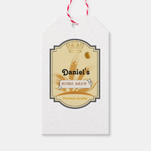 Personalised Beer Glass Cup Gift Tags