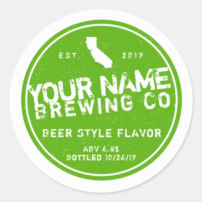 Personalised Beer Labels - Add your own words (Front)