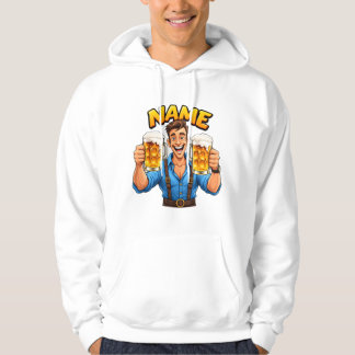 Personalised Beer Lover L hoodie 🍻