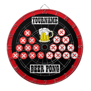 Personalised Beer Pong Dartboard
