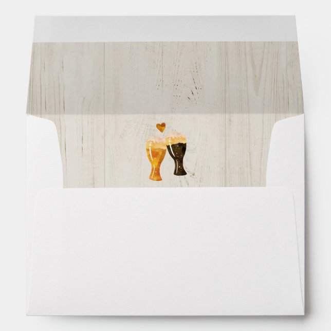 Personalised Beer Toast, Light Wood, Brewery Lined Envelope (Back (Bottom))