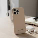 Personalised Beige iPhone Case with Custom<br><div class="desc">Add a touch of elegance to your daily essentials with this personalised Beige iPhone case. Featuring a soft, stylish Beige background and your custom name in a chic font, this phone case is perfect for showcasing your unique style. Designed for both beauty and durability, it offers excellent protection for your...</div>