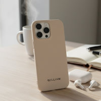 Personalised Beige iPhone Case with Custom