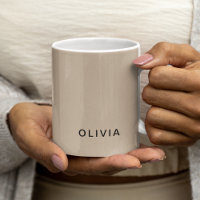 "Personalised Beige Monogram Custom