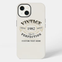 Personalised beige Vintage Aged To Perfection Case