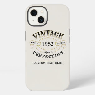 Personalised beige Vintage Aged To Perfection Case