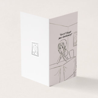 Personalised Belated anniversary greeting card