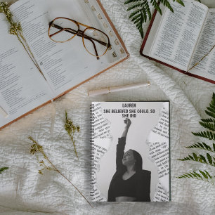 Personalised Believe in Yourself Notebook