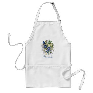 Personalised Bellflowers Apron