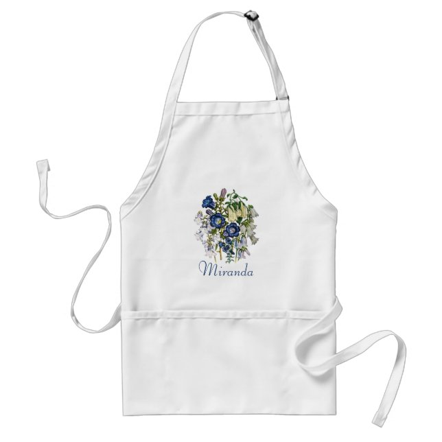 Personalised Bellflowers Apron (Front)