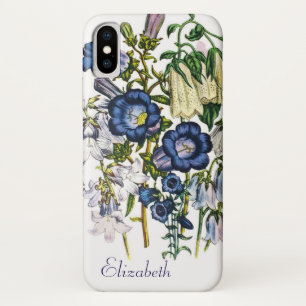 Personalised Bellflowers iPhone X Case