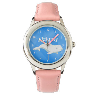 Personalised Beluga Whale Blue, White Arctic Ocean Watch