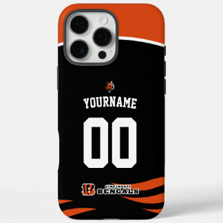 Personalised Bengals Jersey American Football iPhone 16 Pro Max Case