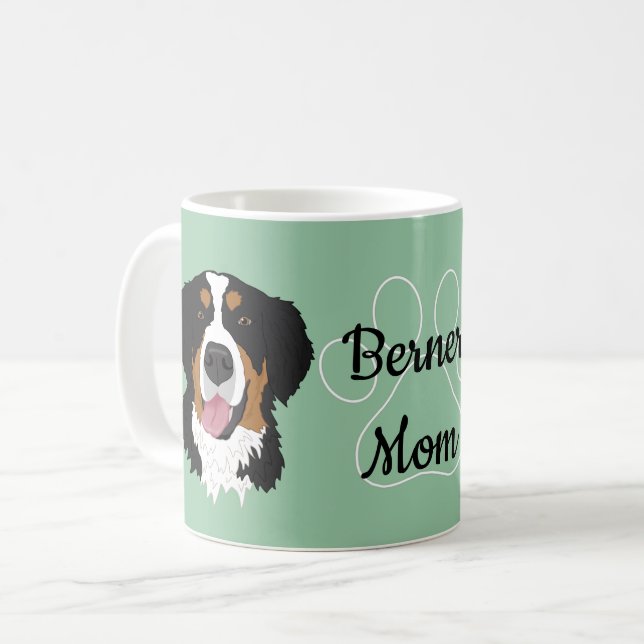 Personalised Berner Dad/Mum  Coffee Mug (Front Left)