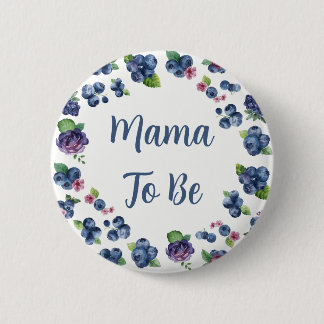 Personalised Berry Sweet Baby Shower Mama-to-Be 6 Cm Round Badge