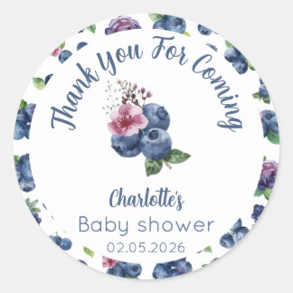Personalised Berry Sweet Baby Shower Stickers