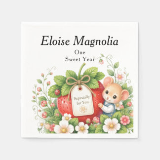 Personalised Berry Sweet Birthday Napkin