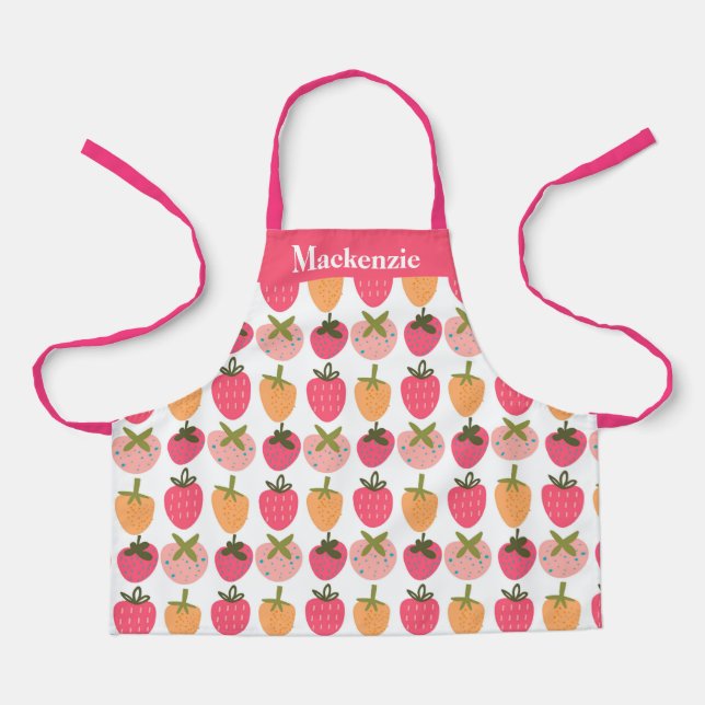 Personalised Berry Sweet Kids Apron (Front)