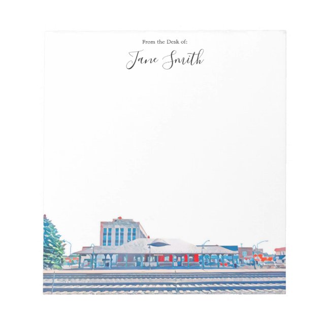 Personalised Berwyn Depot District Notepad (Front)