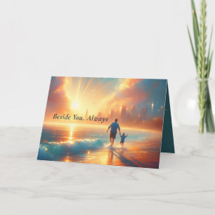 Personalised Beside You Always Folded Card