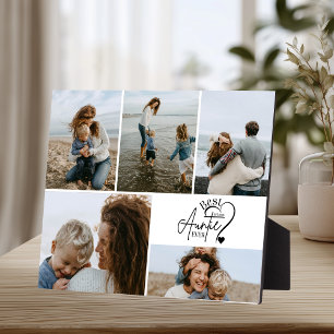 Personalised Best Aunt Photo Collage Plaque