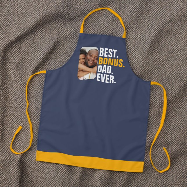 Personalised Best Bonus Dad Ever Stepfather Apron (Personalized Best Bonus Dad Ever Stepfather Apron from Ricaso. Ideal for the BBQ stepdad )