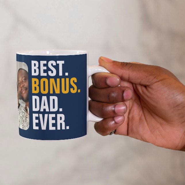 Personalised Best Bonus Dad Ever Stepfather Coffee Mug (Personalized Best Bonus Dad Ever Stepfather Coffee Mug from Ricaso. For the best Stepdad ever)