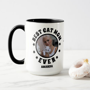 Personalised Best Cat Mum Ever Custom Photo  Mug