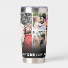 Personalised Best Dad Ever 8 Photo Collage Father