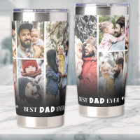 Personalised Best Dad Ever 8 Photo Collage Father