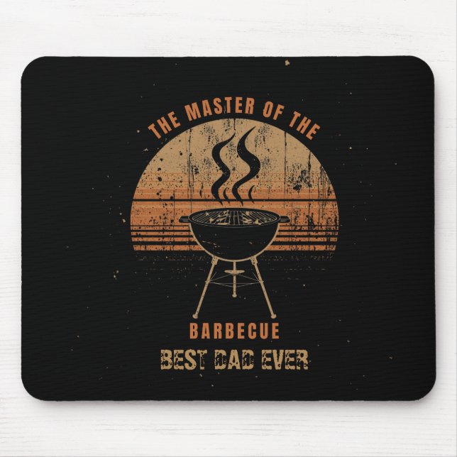 Personalised Best Dad Ever BBQ Mouse Pad (Front)