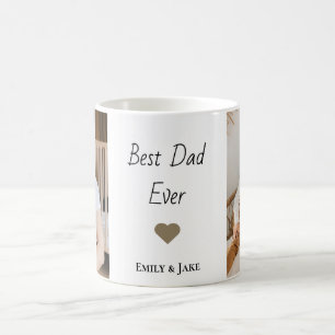 Personalised Best Dad Ever Coffee Mug   Kids Names