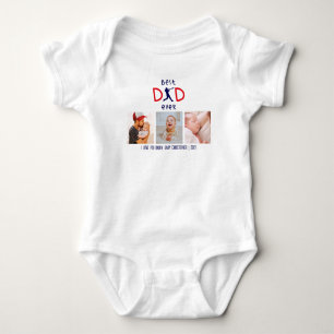 Personalised Best Dad Ever   Cute 1s Father’s Day Baby Bodysuit