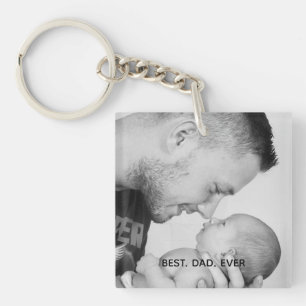 Personalised Best Dad Ever Key Ring
