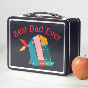 Personalised Best Dad Ever Lunch Box 