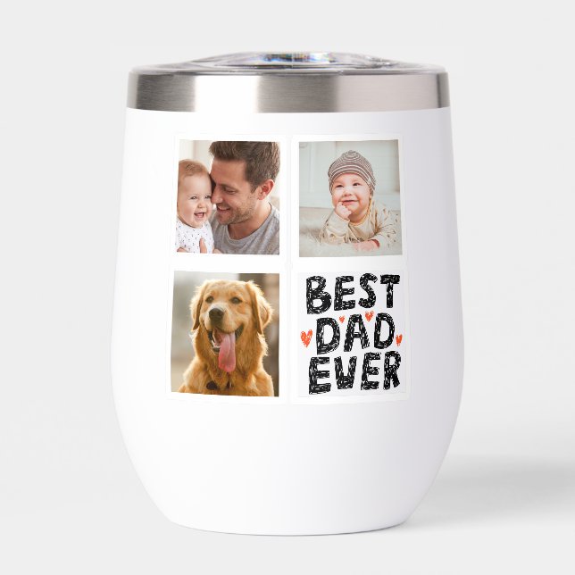 Personalised Best Dad Ever Photo Ace Card  (Front)