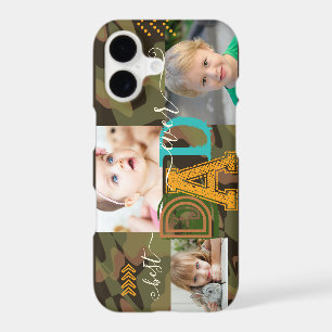 Personalised Best DAD Ever Photo Camo Green