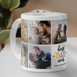 Personalised Best Dad Ever Photo Coffee Mug<br><div class="desc">Treat your father to a gift he'll cherish every morning. Our custom Father's Day mug lets you personalise 9 slots with your favourite family photos and displays the cheerful crest of 'BEST DAD EVER' in vibrant colours. A perfect keepsake to remind him that he's always in your hearts.</div>