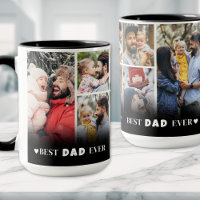 Personalised Best Dad Ever Photo Collage Father